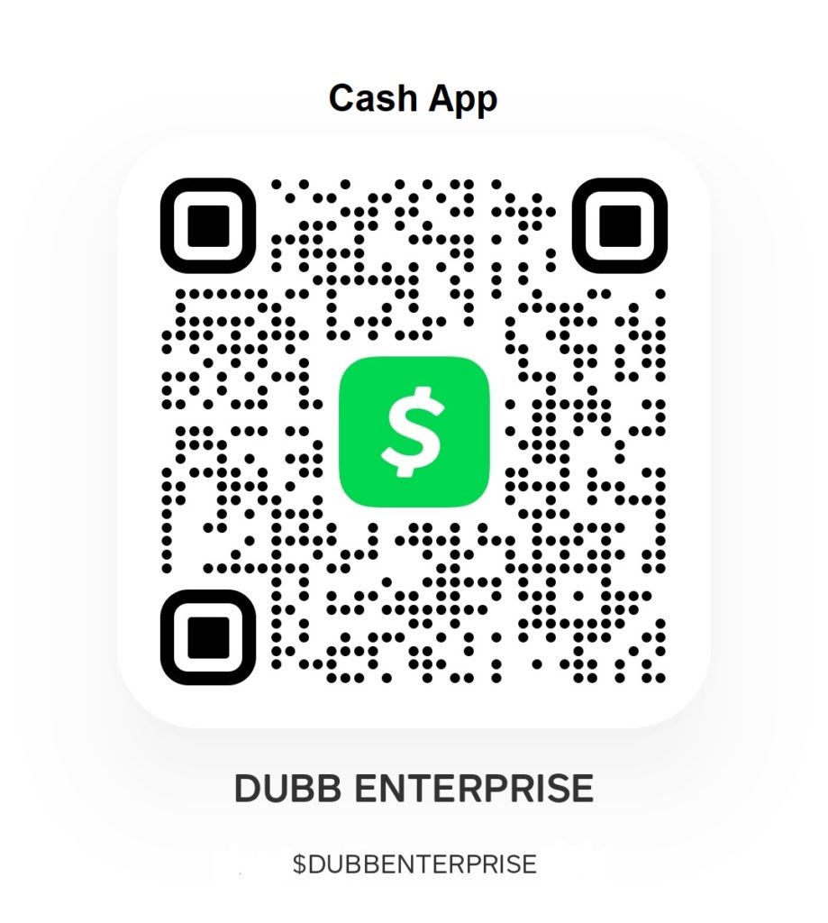 DUBB ENTERPRISE Cash App QR Code